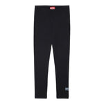 Diesel Leggins tinta unita con Logo Nero per Bambina J01151 NERO DIESEL 