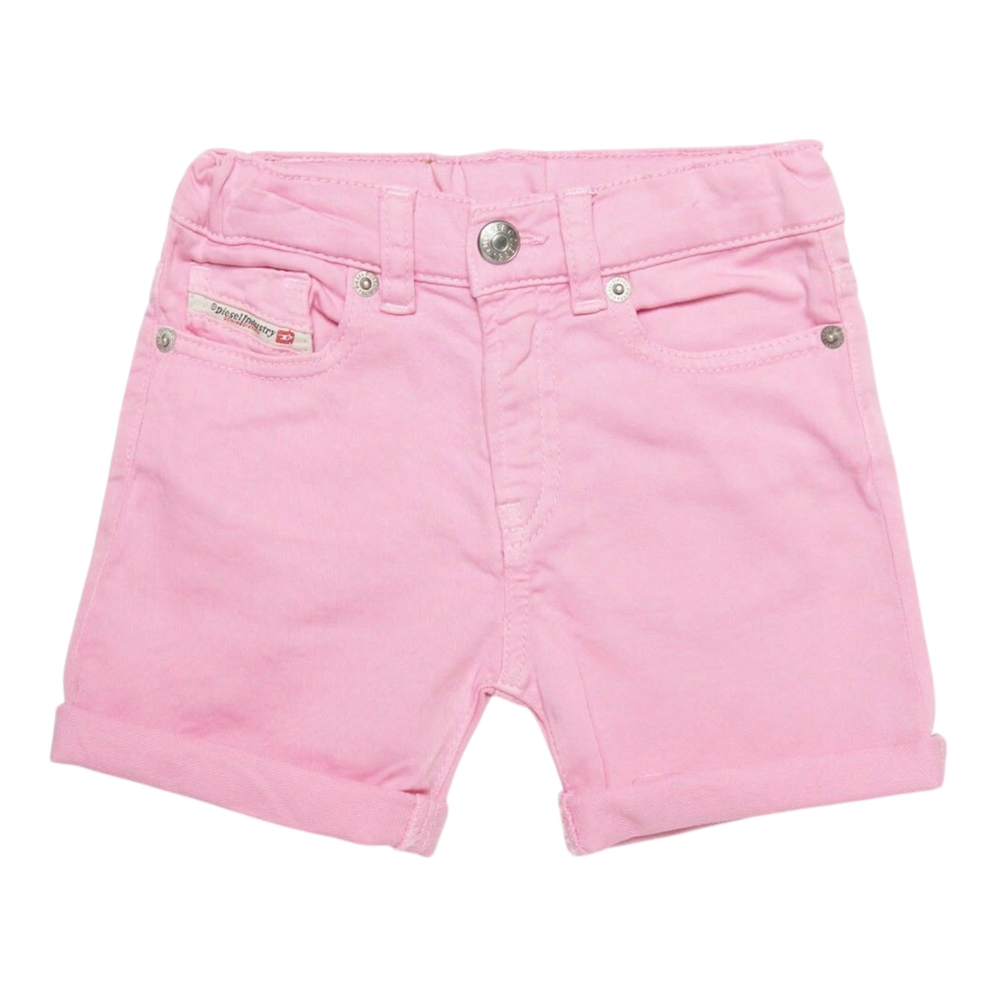 Diesel Short tinta unita con Girovita Regolabile Rosa per Bambina J01274 ROSA DIESEL 