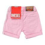 Diesel Short tinta unita con Girovita Regolabile Rosa per Bambina J01274 ROSA DIESEL 