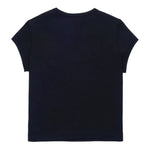 Diesel T-Shirt Girocollo tinta unita con Logo Nero per Bambina J01830XXX NERO DIESEL 