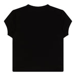 Diesel T-Shirt Girocollo tinta unita con Logo Nero per Bambina J01830XXXX NERO DIESEL 