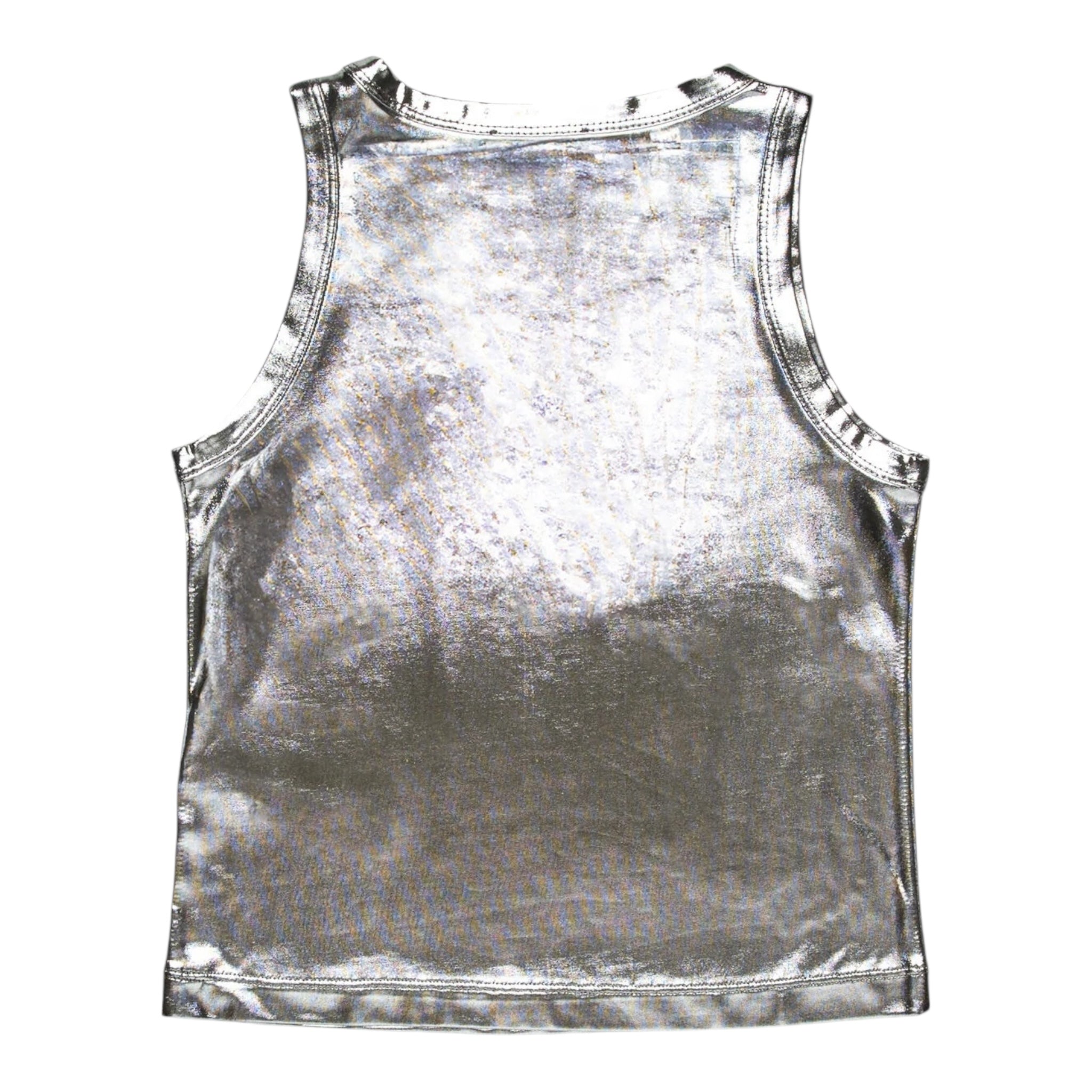 Diesel Canotta Tinta Unita con Logo per Bambina J02178 ARGENTO DIESEL 