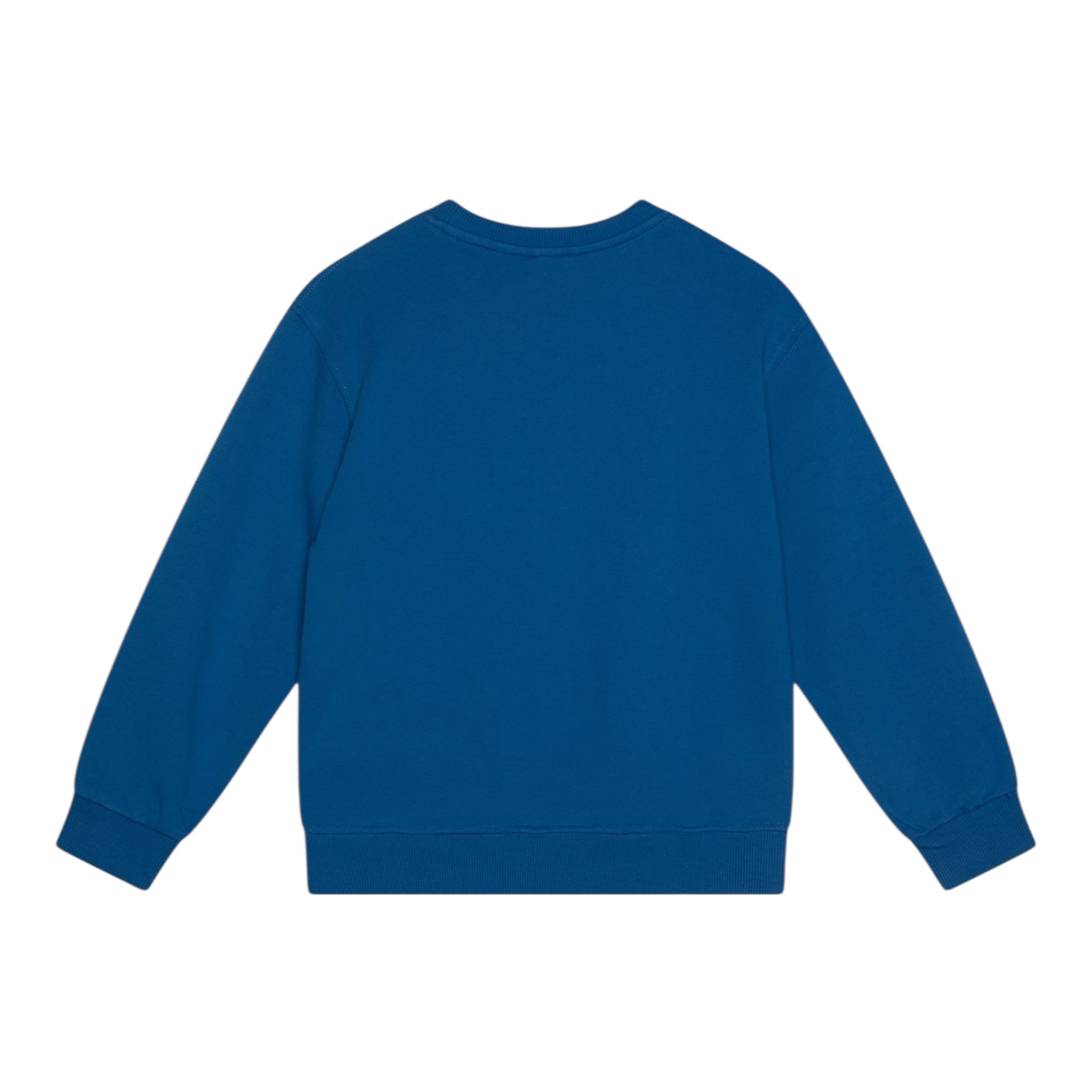Diesel Felpa Chiusa Girocollo Tinta Unita con Stampa per Bambino J02213 BLU DIESEL 