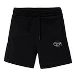 Diesel Bermuda Tinta Unita con Logo per Bambino J02239 NERO DIESEL 