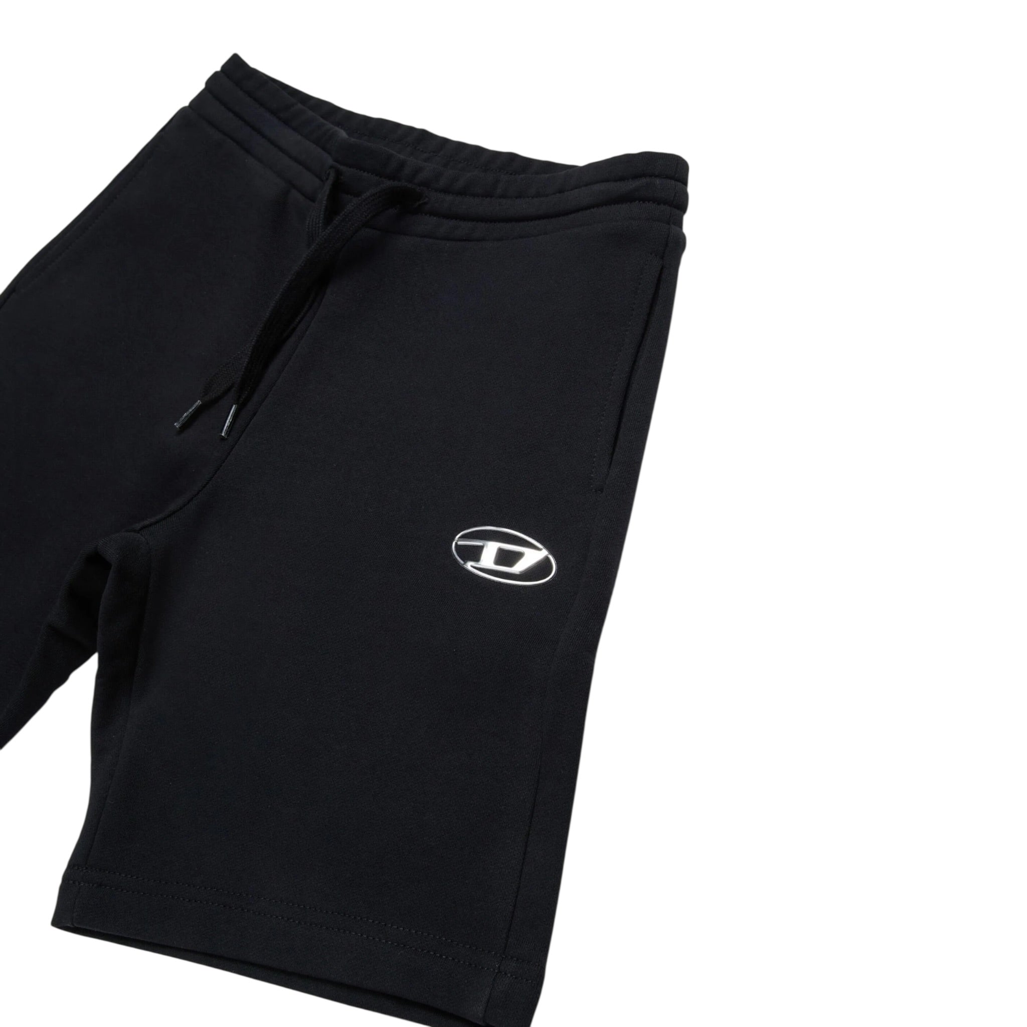 Diesel Bermuda Tinta Unita con Logo per Bambino J02239X NERO DIESEL 