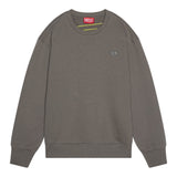 Diesel Felpa Chiusa Girocollo Tinta Unita con Logo per Bambino J02274 GRIGIO DIESEL 