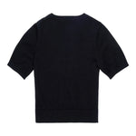 Diesel T-Shirt Girocollo Tinta Unita con Logo per Bambina J02279 NERO DIESEL 