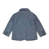Diesel Giacca tinta unita In Denim con Logo Blu per Neonato K00144 BLU DIESEL 