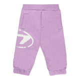 Diesel Pantalone Tuta Tinta Unita con Logo per Bambina K00627J LILLA DIESEL 