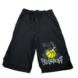 Disclaimer Bermuda Felpa tinta unita con Logo Nero per Bambino 23EDK53814 NERO DISCLAIMER 