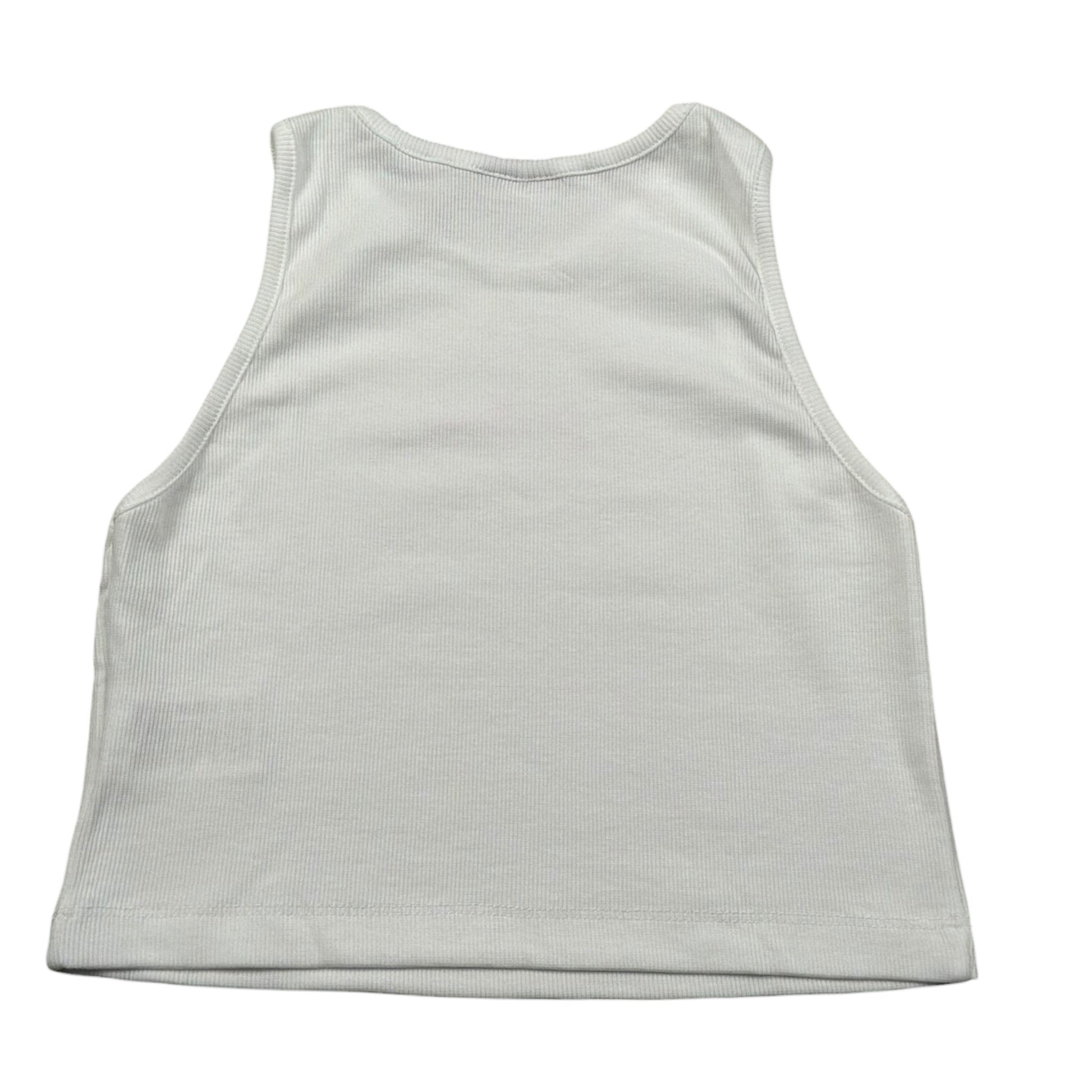 Disclaimer Top Giromanica Tinta Unita con Logo per Bambina 25EDK58502 BIANCO DISCLAIMER 