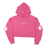 Disclaimer Felpa Chiusa con Cappuccio Tinta Unita con Logo per Bambina 25EDK58515 FUXIA DISCLAIMER 
