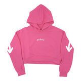 Disclaimer Felpa Chiusa con Cappuccio Tinta Unita con Logo per Bambina 25EDK58515 FUXIA DISCLAIMER 