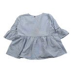 Dixie Camicia Mezza Manica Fantasia A Righe Azzurro per Bambina CC30271G500 AZZURRO DIXIE 