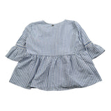 Dixie Camicia Mezza Manica Fantasia A Righe Azzurro per Bambina CC30271G500 AZZURRO DIXIE 
