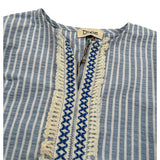 Dixie Camicia Mezza Manica Fantasia A Righe Azzurro per Bambina CC30271G500 AZZURRO DIXIE 