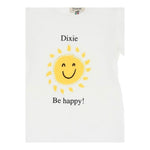 Dixie T-Shirt Tinta Unita Girocollo con Stampa per Bambina MB62030G39 BIANCO DIXIE 