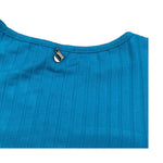 Dixie T-Shirt Tinta Unita Modello Crop per Bambina MBB4070G74 AZZURRO DIXIE 
