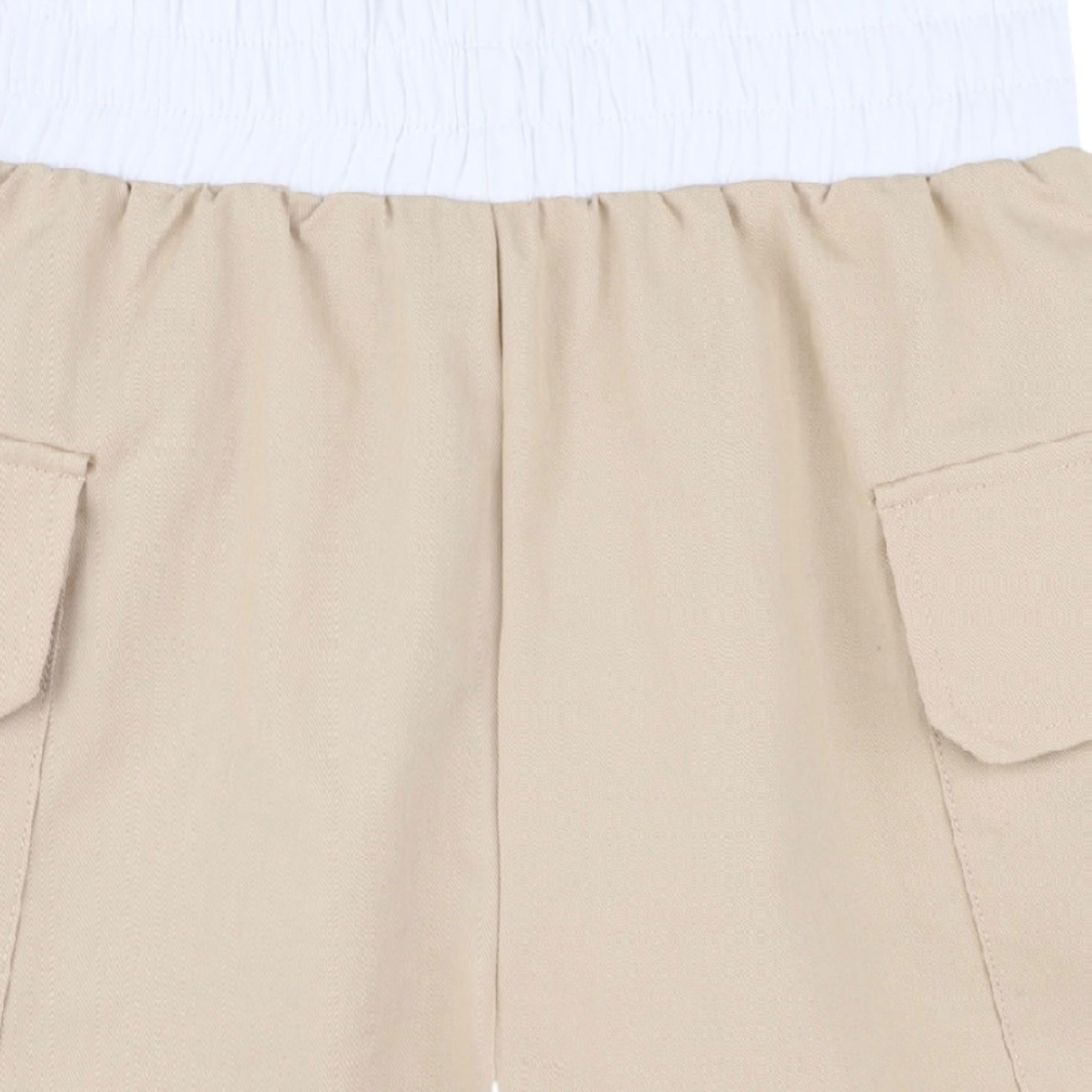 Dkny Short Tinta Unita con Tasche per Bambina D62268 BEIGE DKNY 