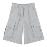 Dkny Bermuda Tinta Unita con Tasconi per Bambina D62274 GRIGIO DKNY 