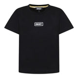 Dkny T-Shirt Girocollo Tinta Unita con Stampa per Bambino D62300 NERO DKNY 
