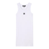 Dkny Abito Mezza Manica Tinta Unita per Bambina D62332 BIANCO DKNY 