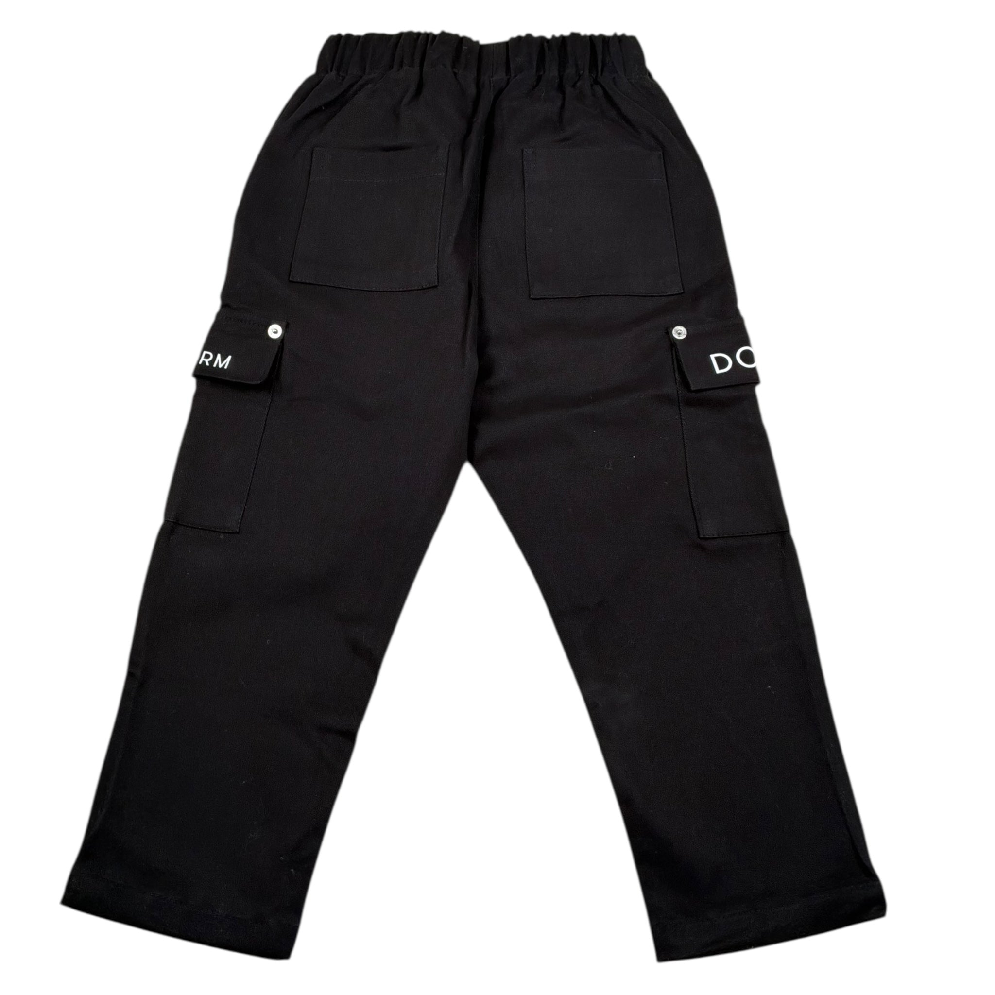 Do Not Conform Pantalone Tinta Unita con Elastico In Vita per Bambino DPA040 NERO DO NOT CONFORM 