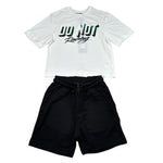 Do Not Conform Completo 2 Pezzi T-Shirt-Bermuda per Neonato DTSN BIANCO/NERO DO NOT CONFORM 