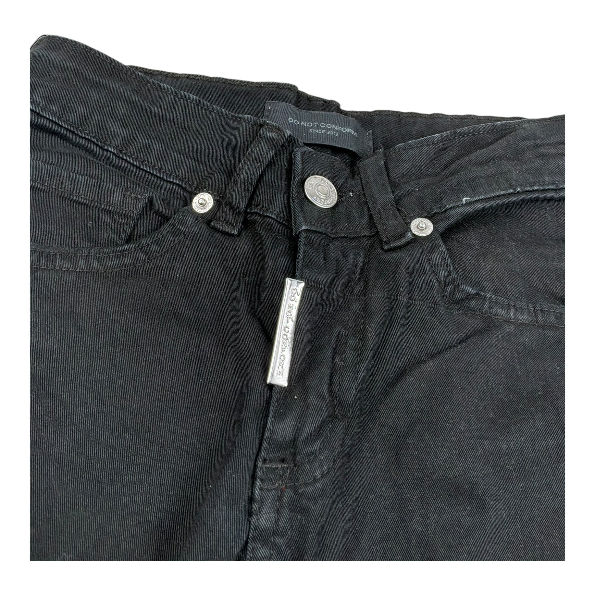 Do Not Conform Pantalone Tinta Unita con Girovita Regolabile per Bambino PT05 NERO DO NOT CONFORM 