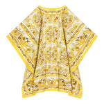 Dolce & Gabbana Camicia Modello Kimono Tinta Unita con Fantasia per Bambina LB7A17 BIANCO DOLCE & GABBANA 