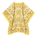 Dolce & Gabbana Camicia Modello Kimono Tinta Unita con Fantasia per Bambina LB7A17 BIANCO DOLCE & GABBANA 