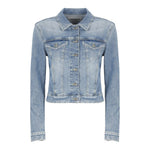 Dondup Giubbino Tinta Unita In Denim per Bambina DFGB013 AZZURRO DONDUP 
