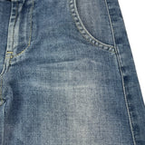 Dondup Jeans Tinta Unita Modello A Palazzo per Bambina DFPA128 BLU DONDUP 