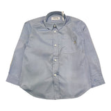 Dondup Camicia Tinta Unita con Manica Lunga per Bambino DMCA003 AZZURRO DONDUP 