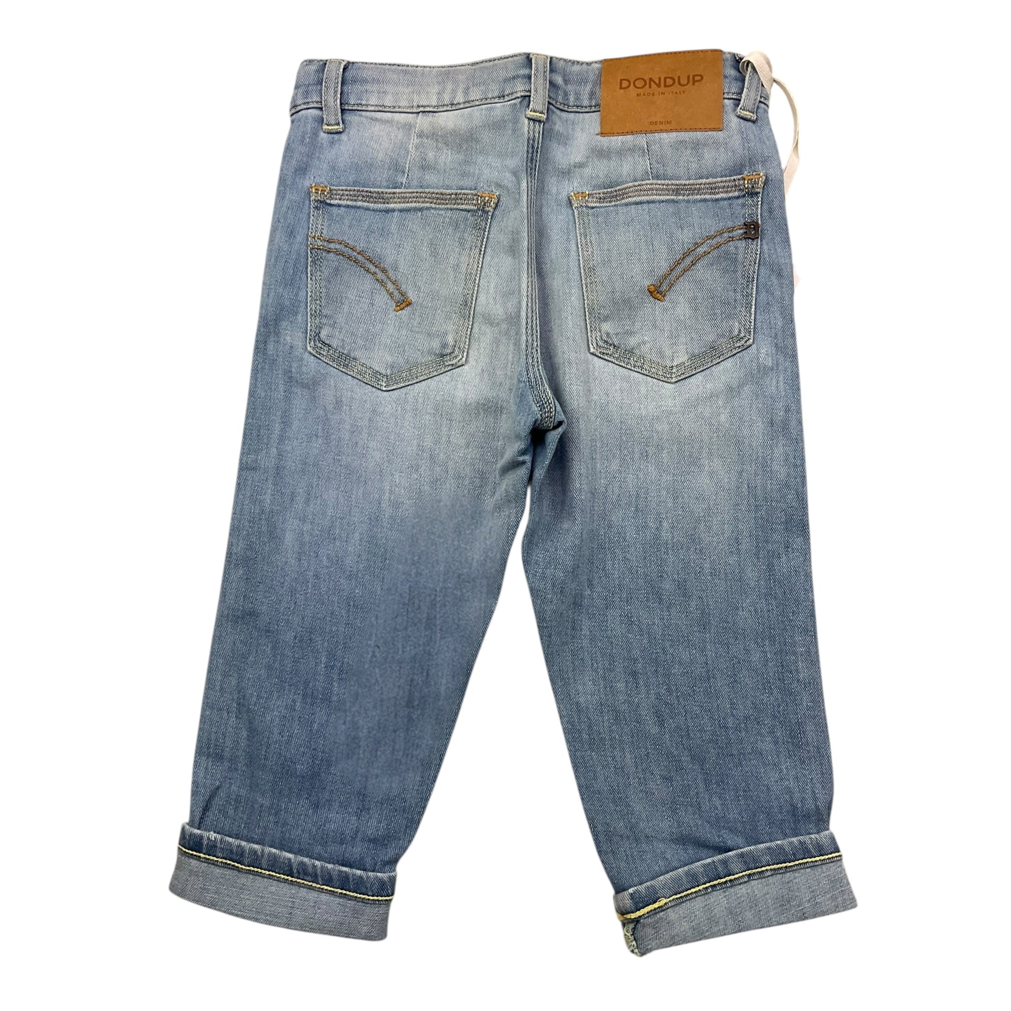 Dondup Jeans Tinta Unita con Tasche Americane per Neonato DMPA133N AZZURRO DONDUP 