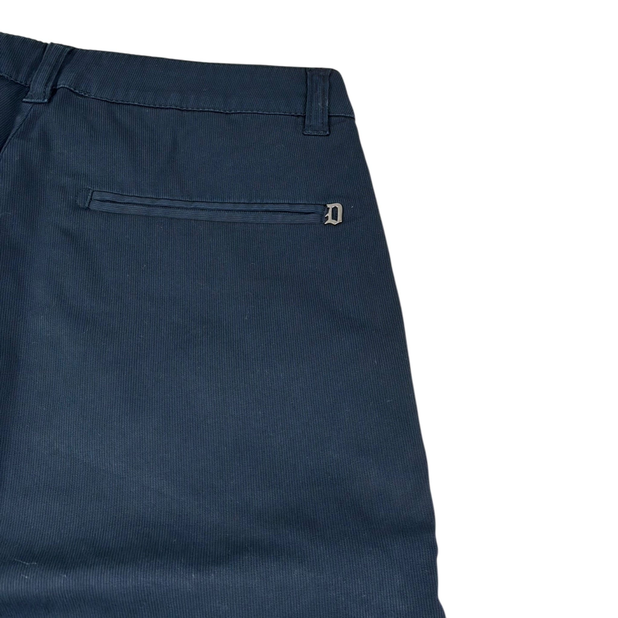 Dondup Pantalone Tinta Unita con Tasche A Filo per Bambino DMPA175 BLU DONDUP 