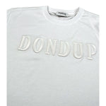 Dondup T-Shirt Girocollo Tinta Unita con Stampa per Bambina DMTS037XXX BIANCO DONDUP 