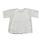 Dondup Camicia Mezza Manica Ricamata con Canotta per Bambina SFCA028 BIANCO DONDUP 