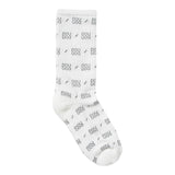 Dou Dou Calzini Tinta Unita Logati per Bambina 2Q0800 BIANCO DOU DOU 