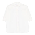 Dou Dou Camicia Tinta Unita Manica Lunga per Bambina DW1A20XX BIANCO DOU DOU 