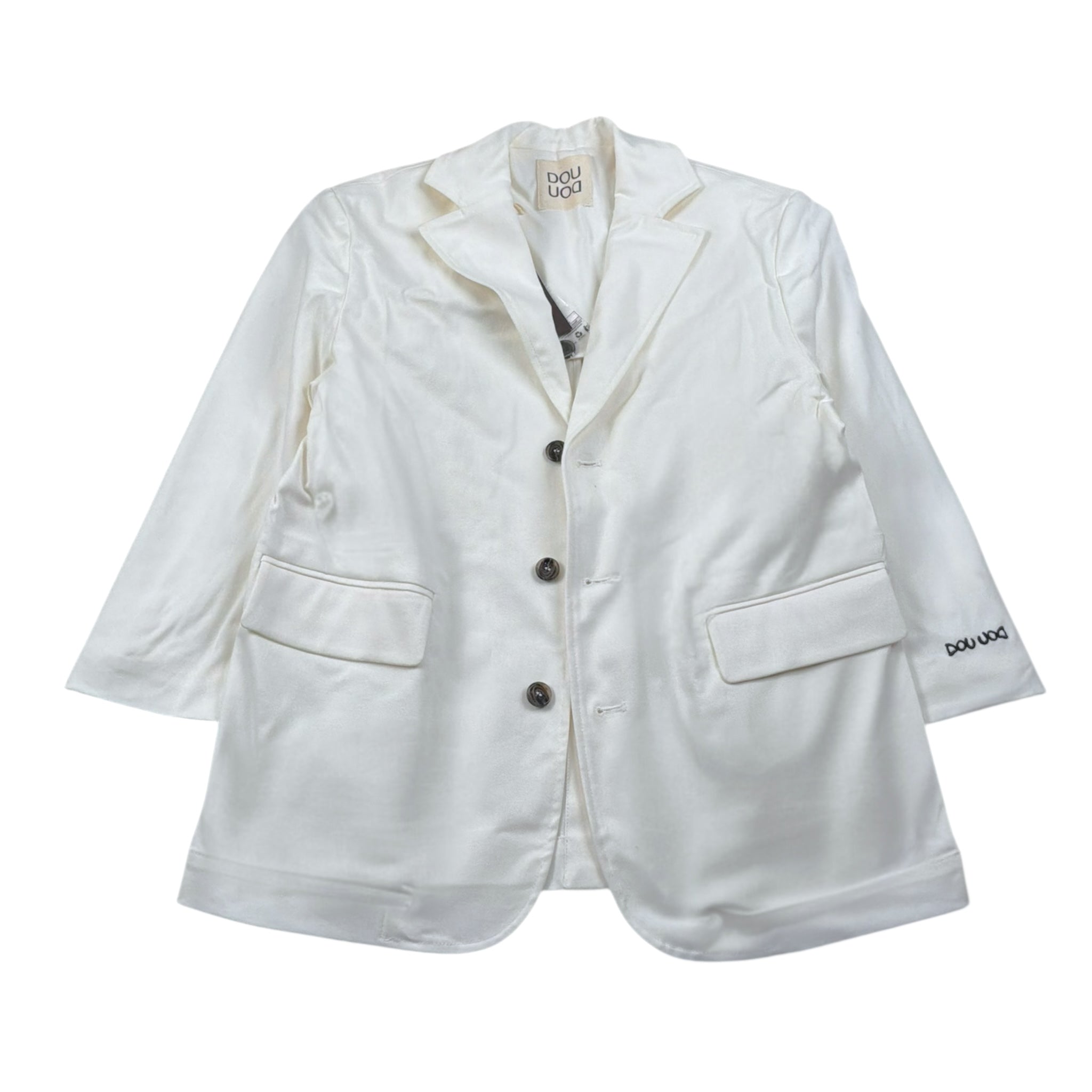 Dou Dou Giacca Tinta Unita per Bambino DW2P24X BIANCO DOU DOU 