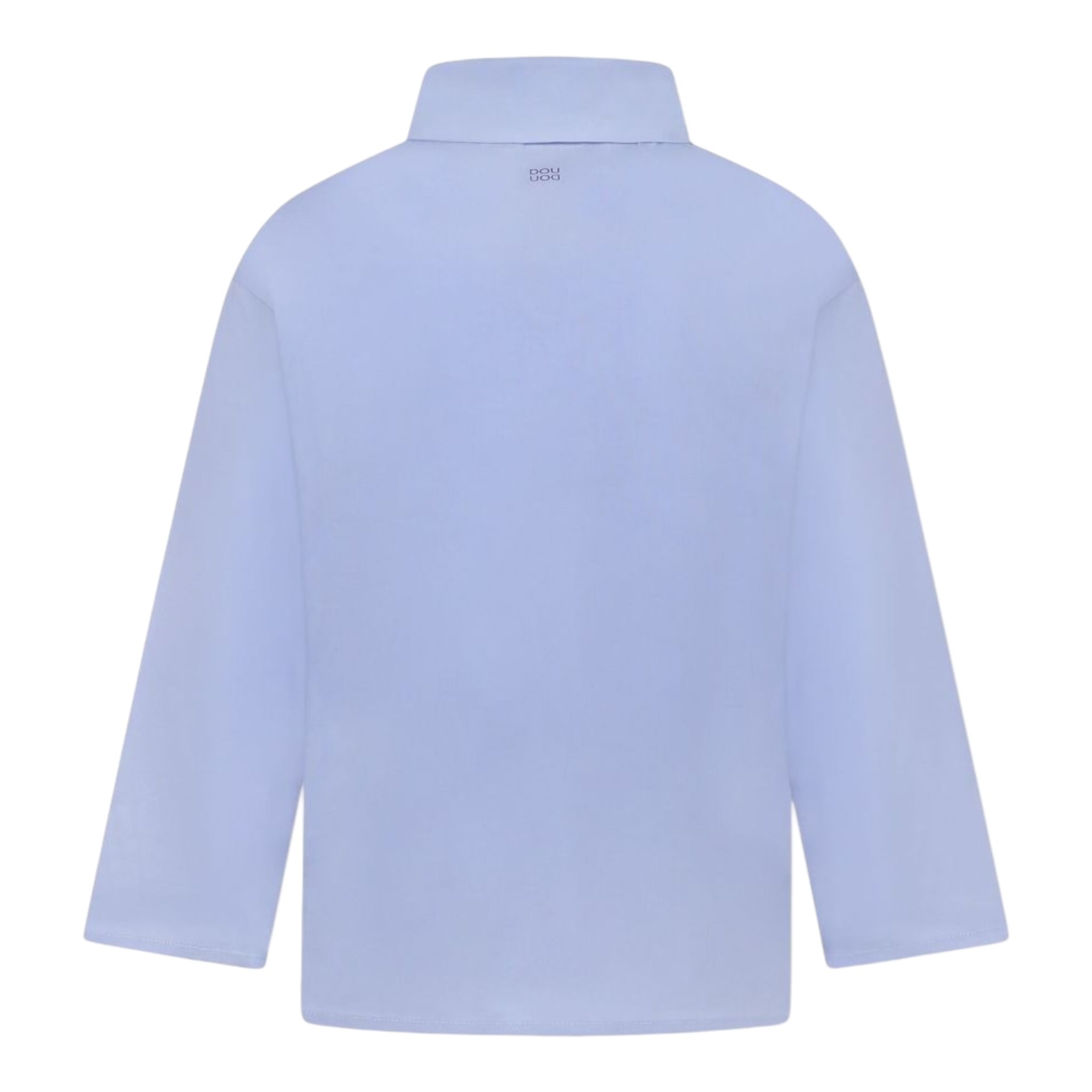 Dou Dou Camicia Tinta Unita Manica Lunga per Bambino DW5P10 AZZURRO DOU DOU 