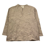 Dou Dou Camicia Tinta Unita Manica Lunga per Bambina DW5P20 FANGO DOU DOU 