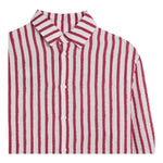 Dou Dou Camicia Tinta Unita con Fantasia A Righe per Bambina DW5P30 BORDEAUX DOU DOU 