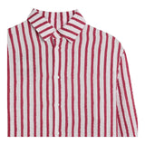Dou Dou Camicia Tinta Unita con Fantasia A Righe per Bambina DW5P30 BORDEAUX DOU DOU 