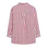 Dou Dou Camicia Tinta Unita con Fantasia A Righe per Bambina DW5P30X BIANCO DOU DOU 