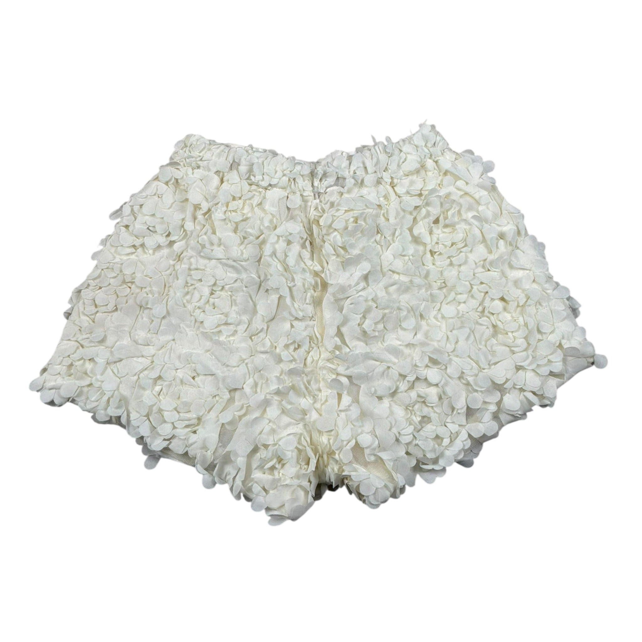 Dou Dou Short Tinta Unita con Applicazioni per Bambina DW6A99XX PANNA DOU DOU 