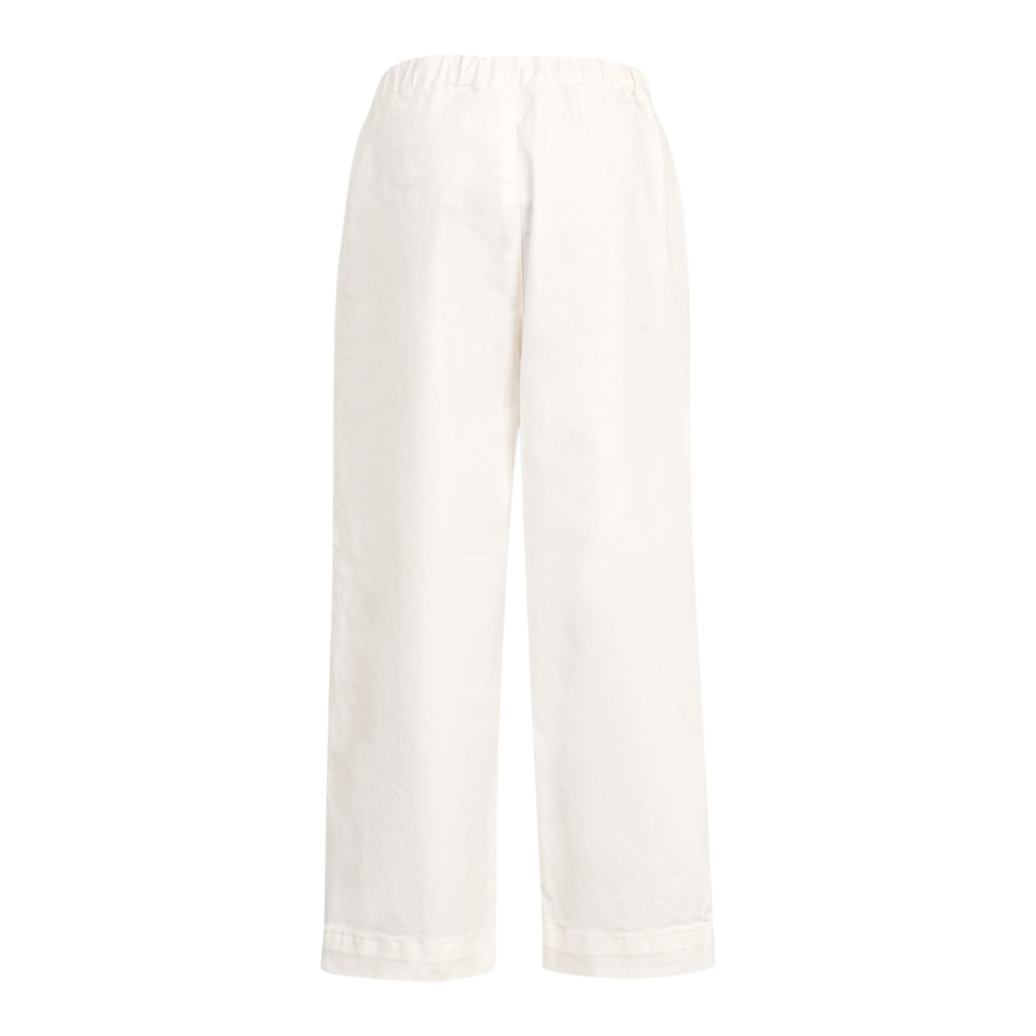Dou Dou Pantalone Tinta Unita con Logo per Bambina DW6P71XX PANNA DOU DOU 