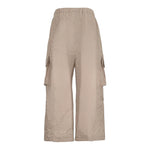 Dou Dou Pantalone Modello Cargo Tinta Unita con Tasconi per Bambina DW6P90X FANGO DOU DOU 