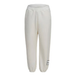 Dou Dou Pantalone Tinta Unita con Logo per Bambina DW6R20 PANNA DOU DOU 